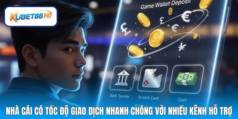 Nhà cái có tốc độ giao dịch nhanh chóng với nhiều kênh hỗ trợ
